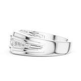 Gold Men's Ring GGR-0018, White Gold, view 3