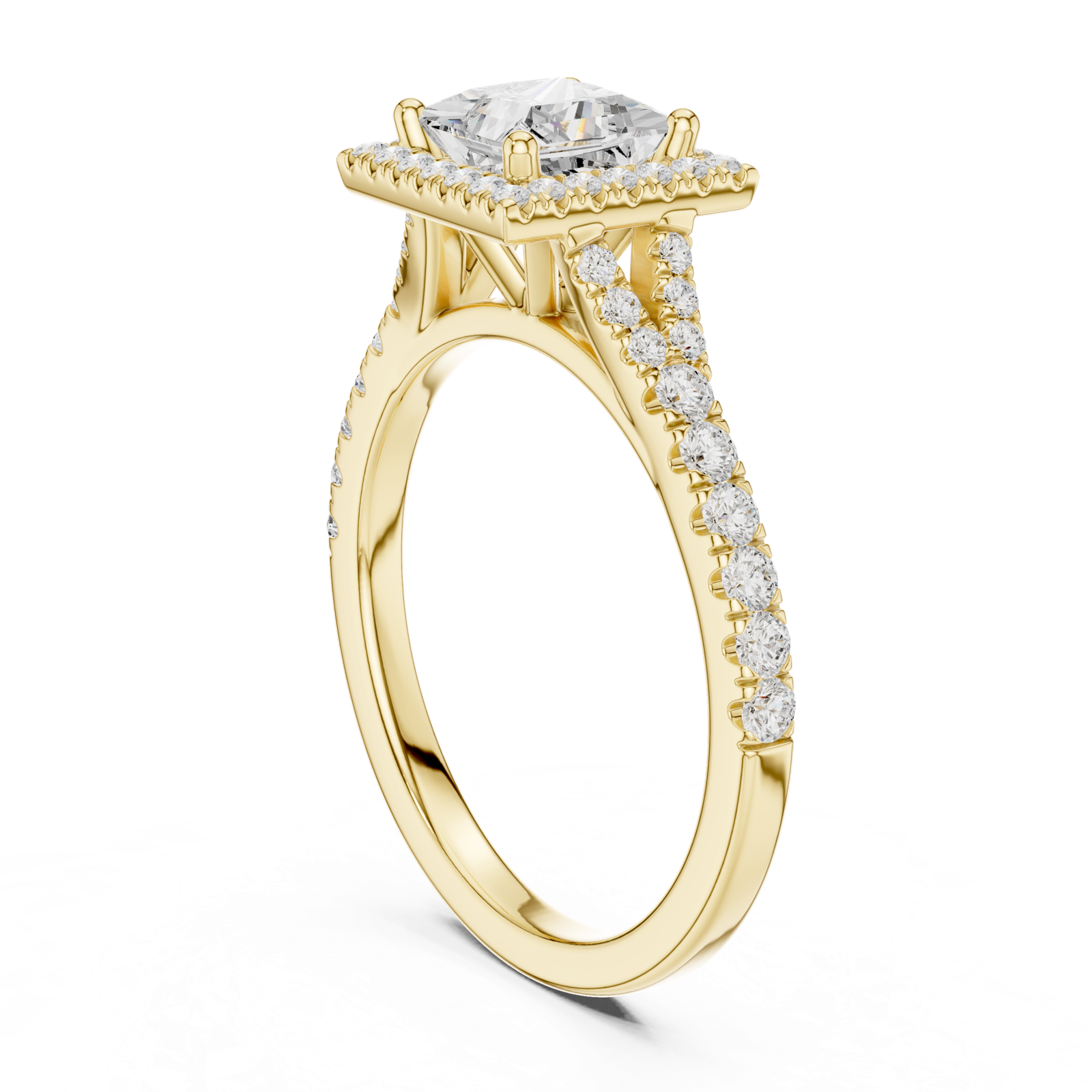 Gold Ring DDLR-912, Yellow Gold, view 1