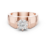Gold Men's Ring GGR-0027, Rose Gold