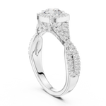 Gold Ring LR-0247, White Gold, view 1