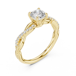 Gold Ring DDLR-591, Yellow Gold, view 2