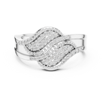 Gold Ring DR-6287, White Gold, view 4