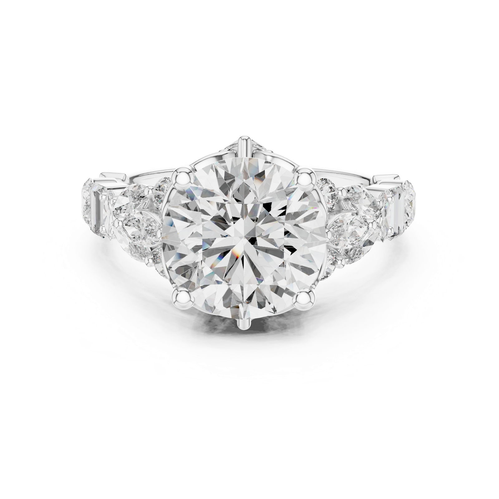 Gold Ring DDLR-058, White Gold