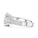 Gold Ring DDLR-718, White Gold, view 3