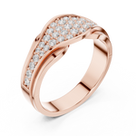 Gold Ring DDLR-456, Rose Gold, view 2