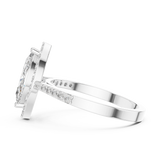 Gold Ring ALR-100, White Gold, view 3