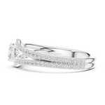 Gold Ring LR-0345, White Gold, view 3