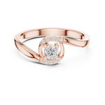 Gold Ring DDLR-841, Rose Gold, view 4