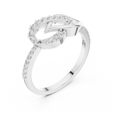 Gold Ring LR-01 (54), White Gold, view 2
