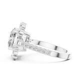 Gold Ring DDLR-179, White Gold, view 3