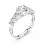 Gold Ring DDLR-681, White Gold, view 2
