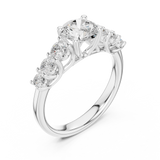 Gold Ring DDLR-681, White Gold, view 2