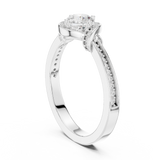 Gold Ring LR-0332, White Gold