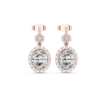 Gold Earrings 3-10016E_136, Rose Gold