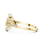 Gold Ring DR-6281, Yellow Gold, view 3