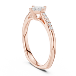 Gold Ring DDLR-518, Rose Gold, view 1