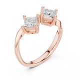 Gold Ring DDLR-489, Rose Gold, view 2