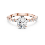Gold Ring DDLR-1058, Rose Gold, view 4