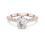 Gold Ring DDLR-1058, Rose Gold, view 4