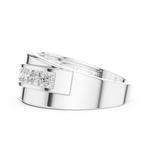 Gold Men's Ring GGR-0019, White Gold, view 3