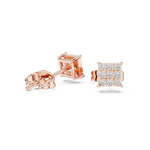 Gold Earrings 9-10099E, Rose Gold, view 1