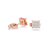 Gold Earrings 9-10099E, Rose Gold, view 1