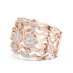 Gold Ring DDLR-818, Rose Gold, view 3