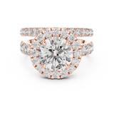 Gold Ring DDLR-007, Rose Gold, view 4