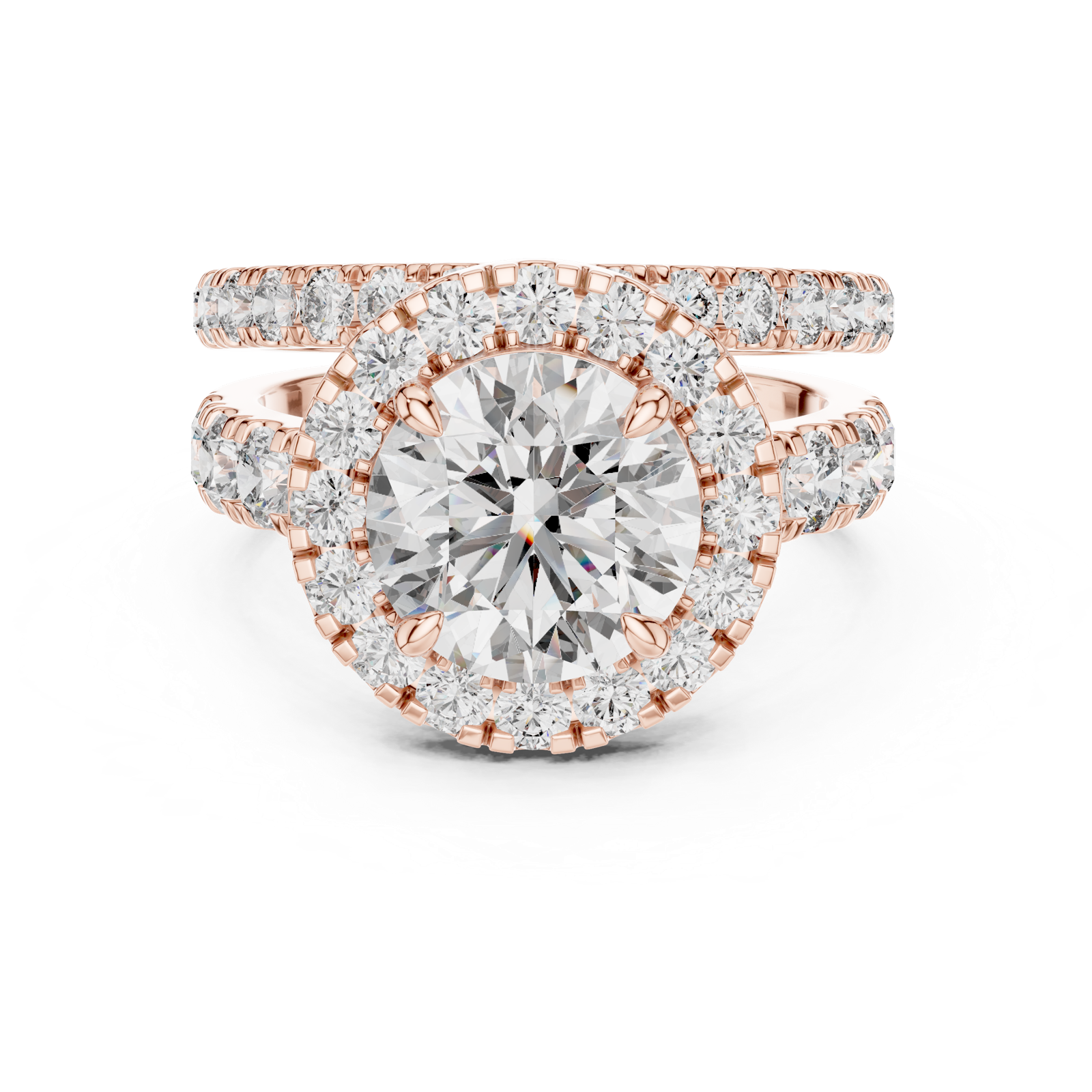 Gold Ring DDLR-007, Rose Gold, view 4
