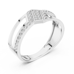 Gold Ring LR-01 (21), White Gold, view 2