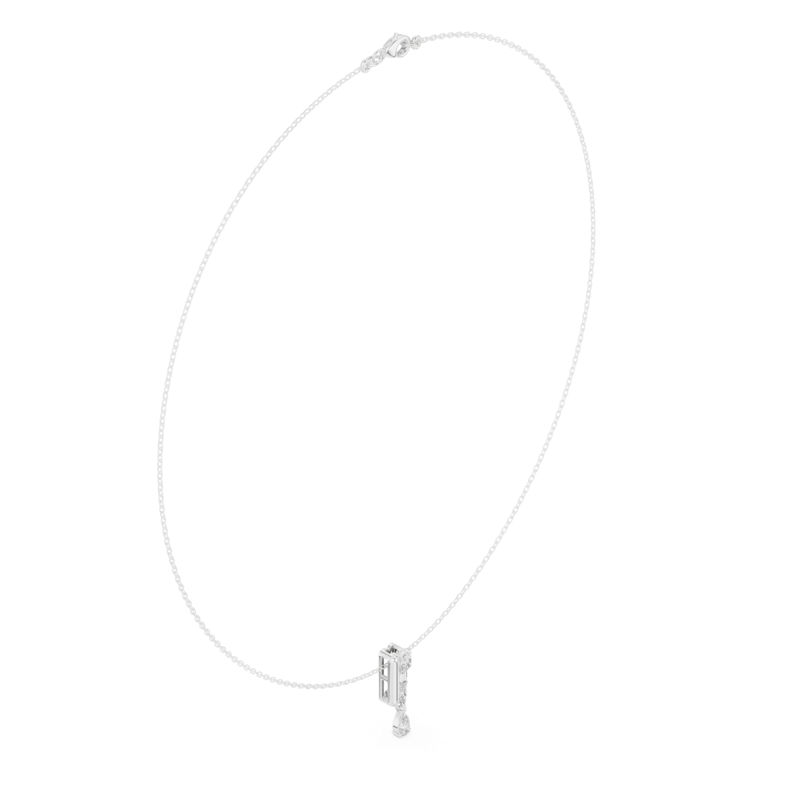 Gold Necklace SBWN (14), White Gold, view 1