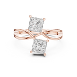 Gold Ring DDLR-519, Rose Gold, view 4