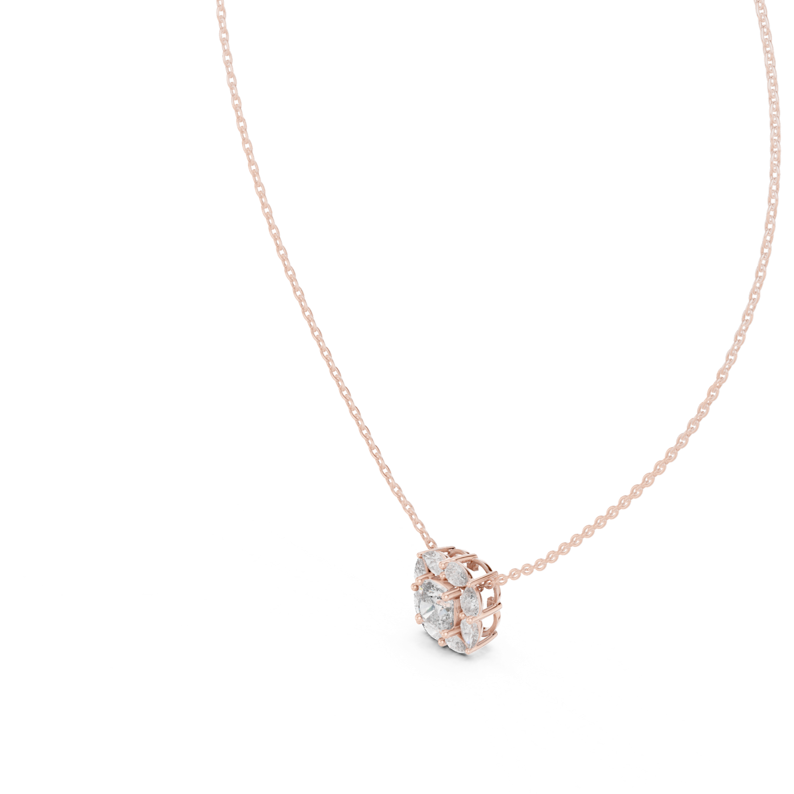 Gold Pendant GPD-0009, Rose Gold, view 2