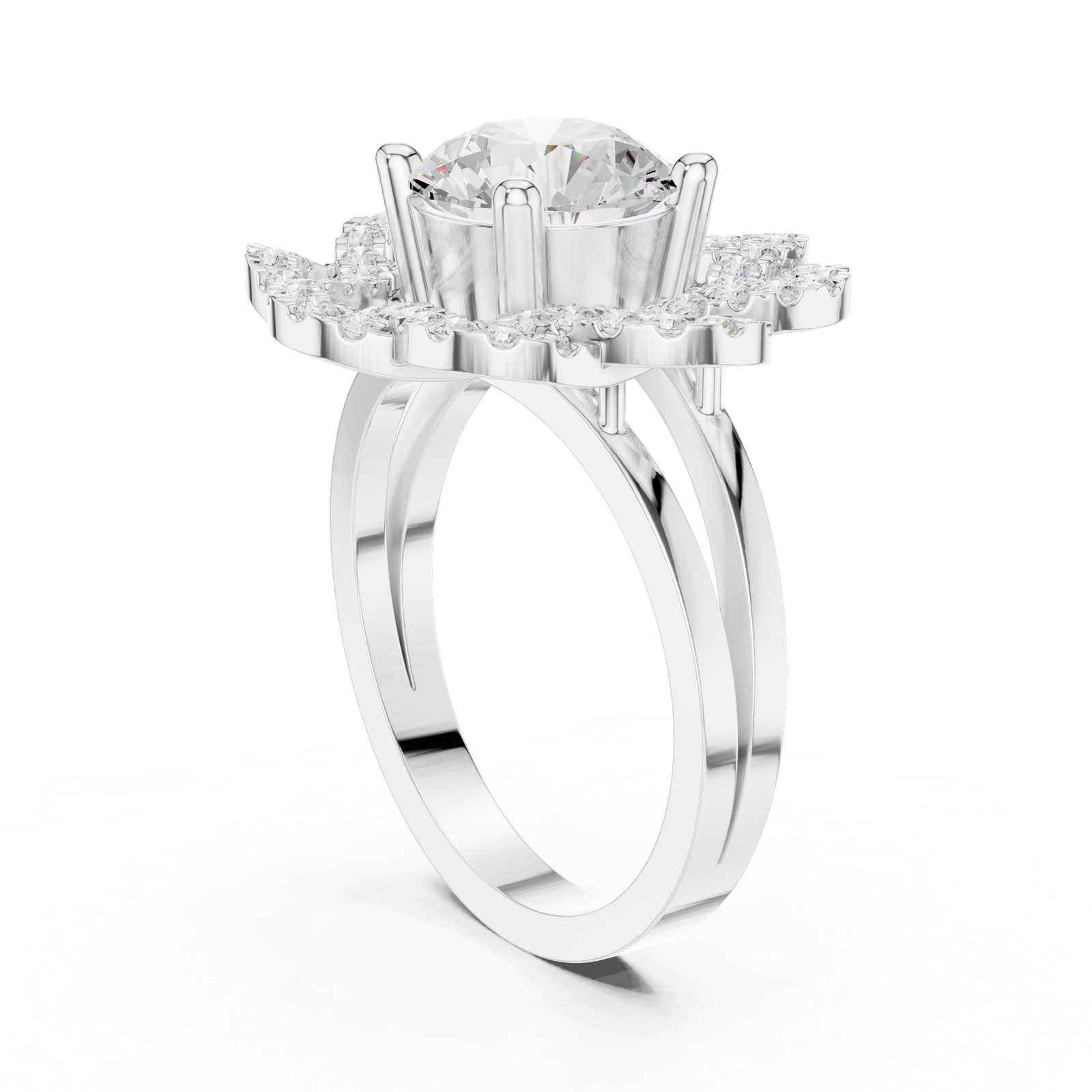 Gold Ring DDLR-404, White Gold