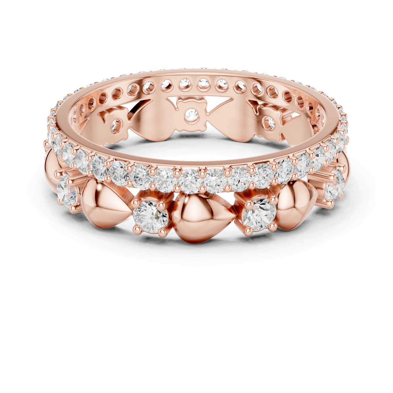 Gold Ring R30, Rose Gold
