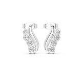 Gold Earrings L29-2, White Gold