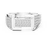 Gold Ring LR-01 (14), White Gold, view 4
