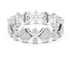 Gold Ring R38, White Gold, view 4