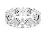 Gold Ring R38, White Gold, view 4