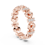 Gold Ring R33, Rose Gold, view 1