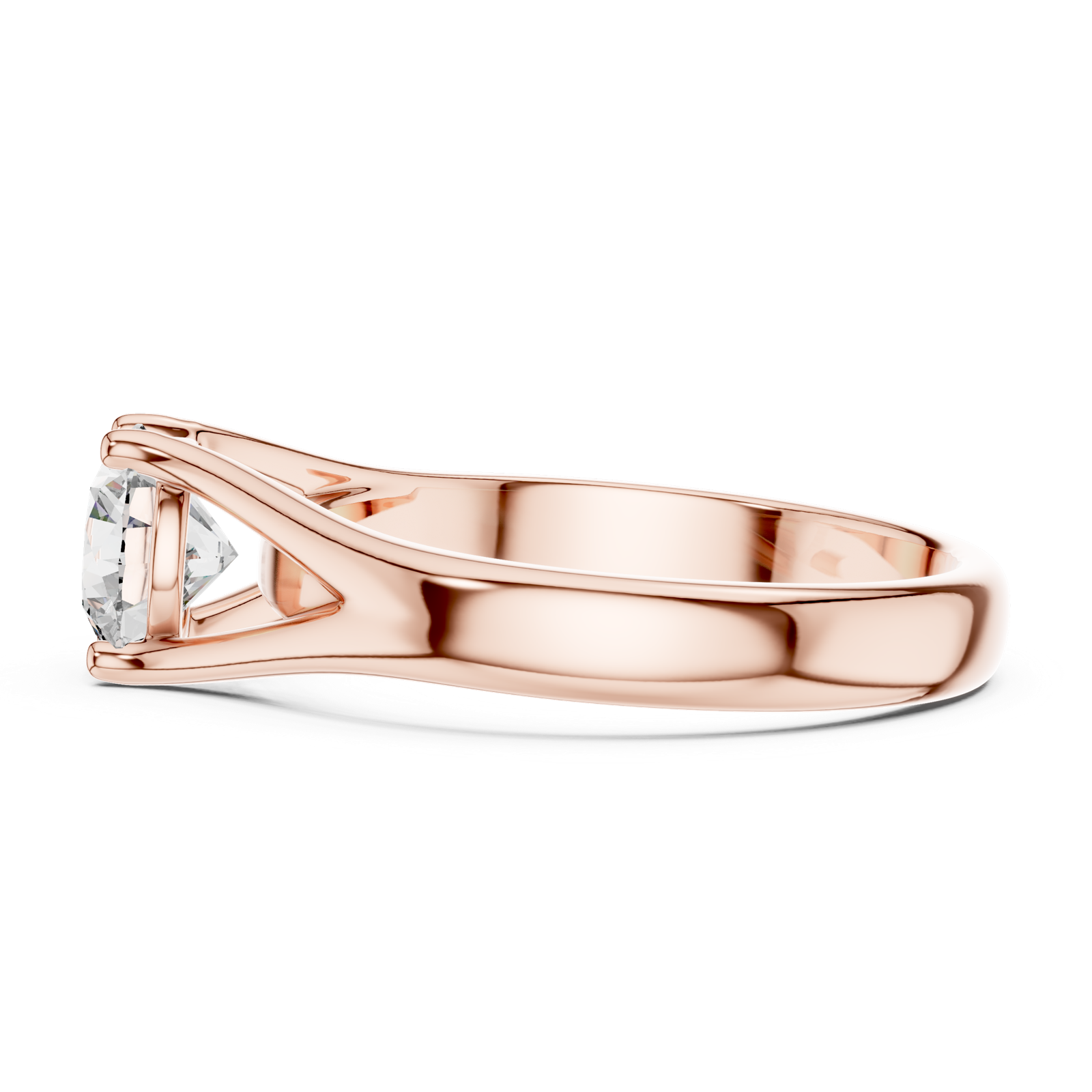 Gold Ring LR-0009, Rose Gold, view 3