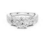 Gold Ring DDLR-715, White Gold, view 4