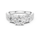 Gold Ring DDLR-715, White Gold, view 4