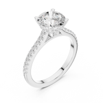 Gold Ring DDLR-1003, White Gold, view 2