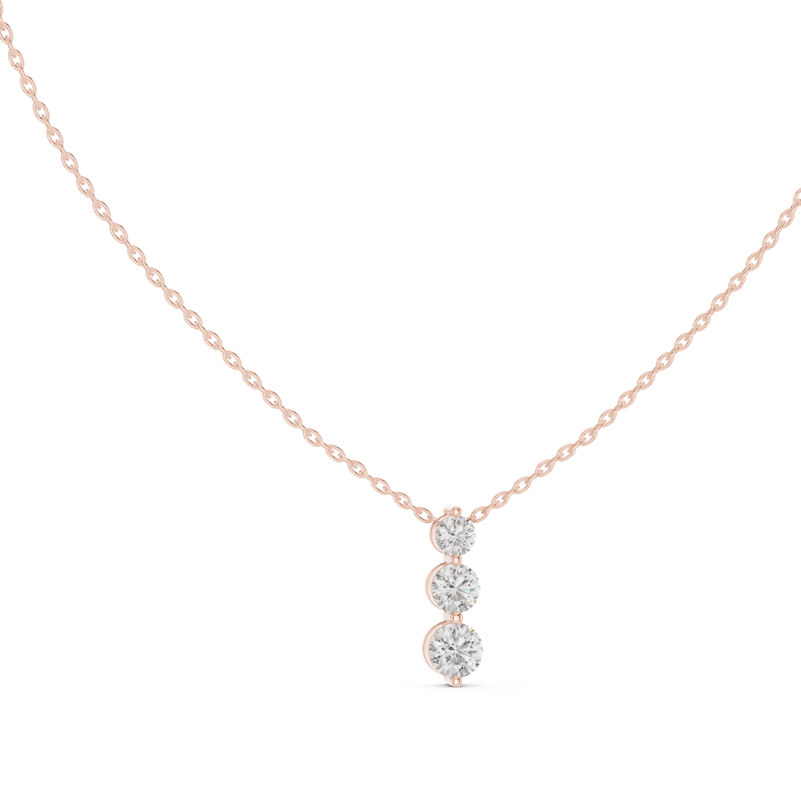 Gold Pendant GPD-0004, Rose Gold, view 1