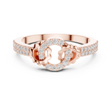 Gold Ring LR-01 (89), Rose Gold, view 4