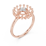 Gold Ring 12-10056@L, Rose Gold, view 2