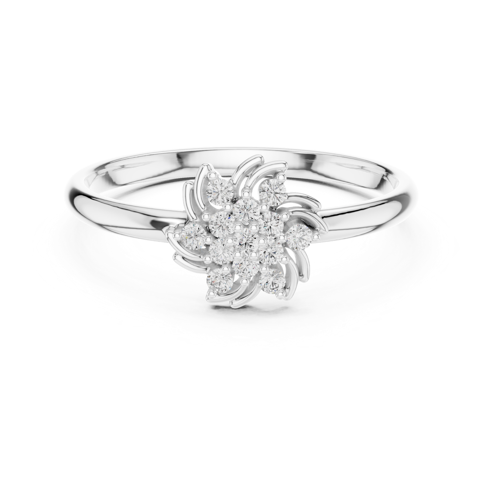 Gold Ring 1 (422), White Gold, view 4