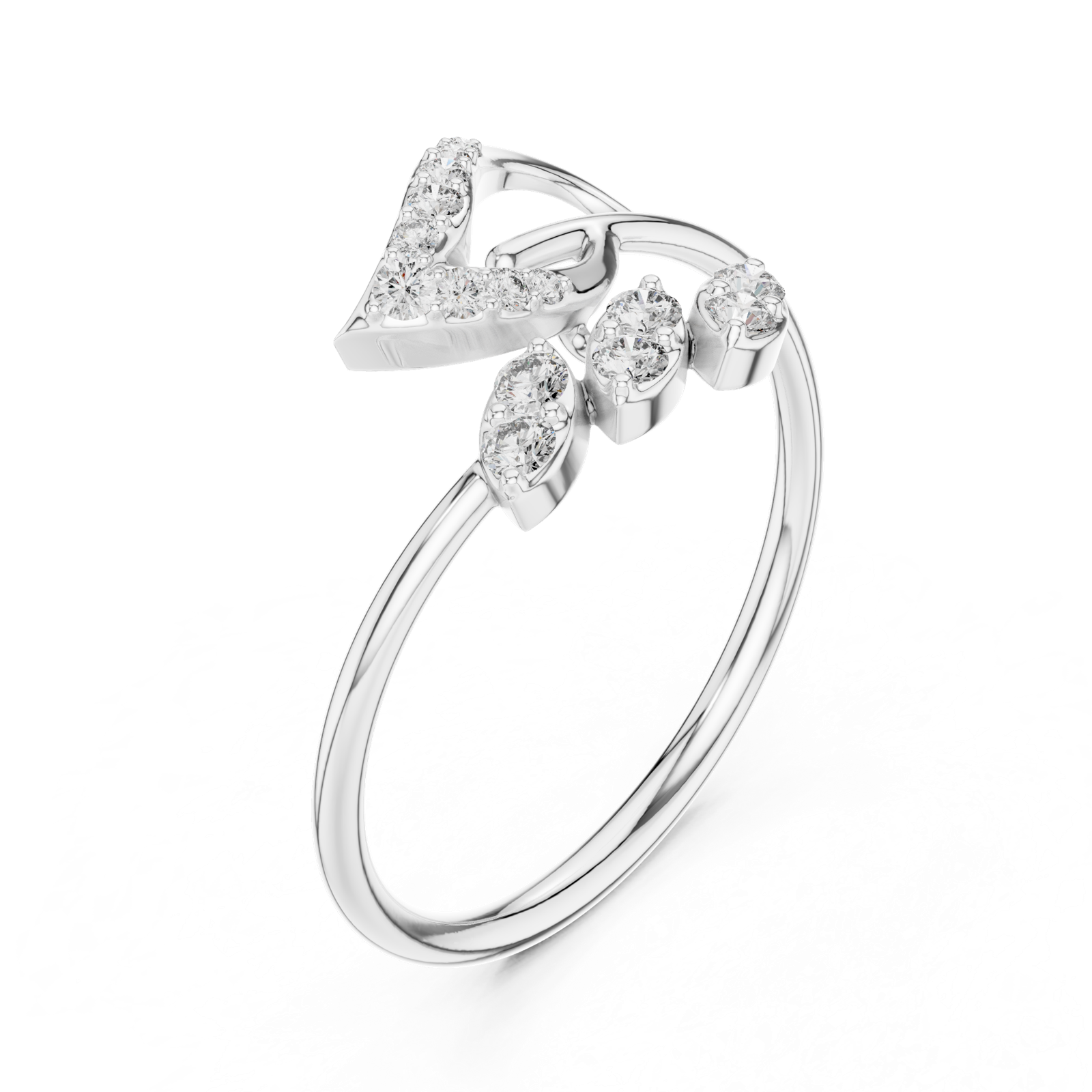 Gold Ring 1 (232), White Gold, view 2