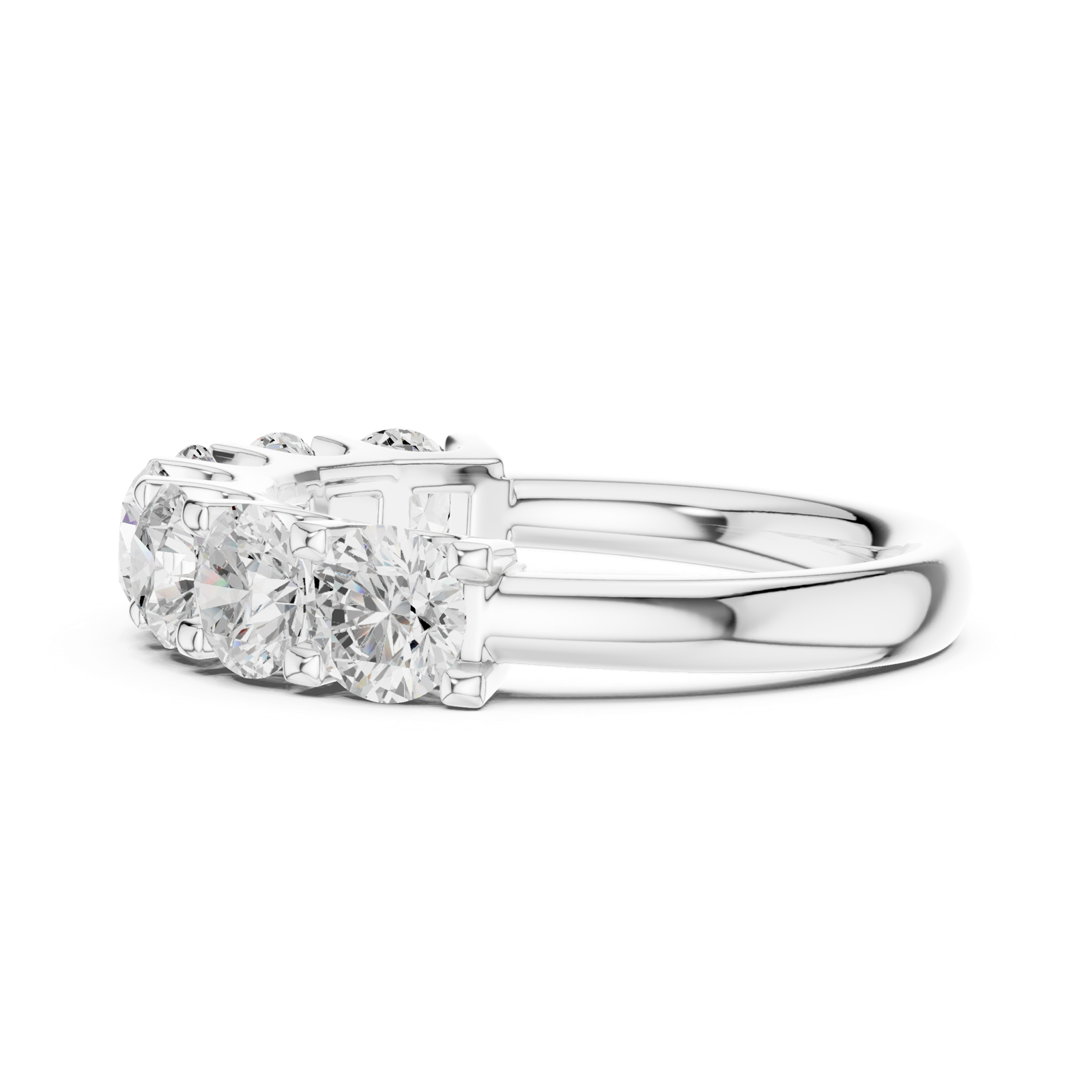 Gold Ring DDLR-684, White Gold, view 3